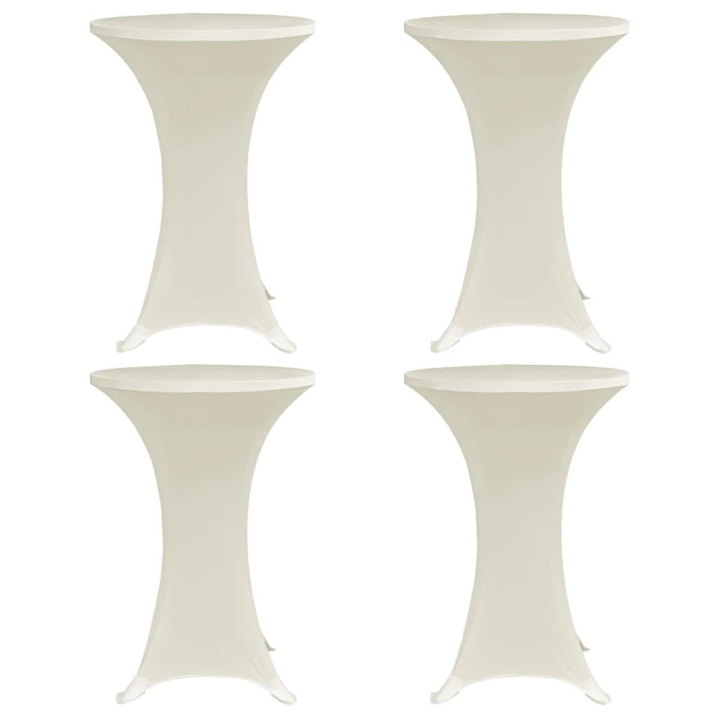 TISCHHUSSEN für Stehtische 4er-Set Amau Ø70 cm cremefarben - Creme, Textil (70/70cm) - DELUKE