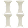 TISCHHUSSEN für Stehtische 4er-Set Amau Ø80 cm cremefarben - Creme, Textil (80/80cm) - DELUKE