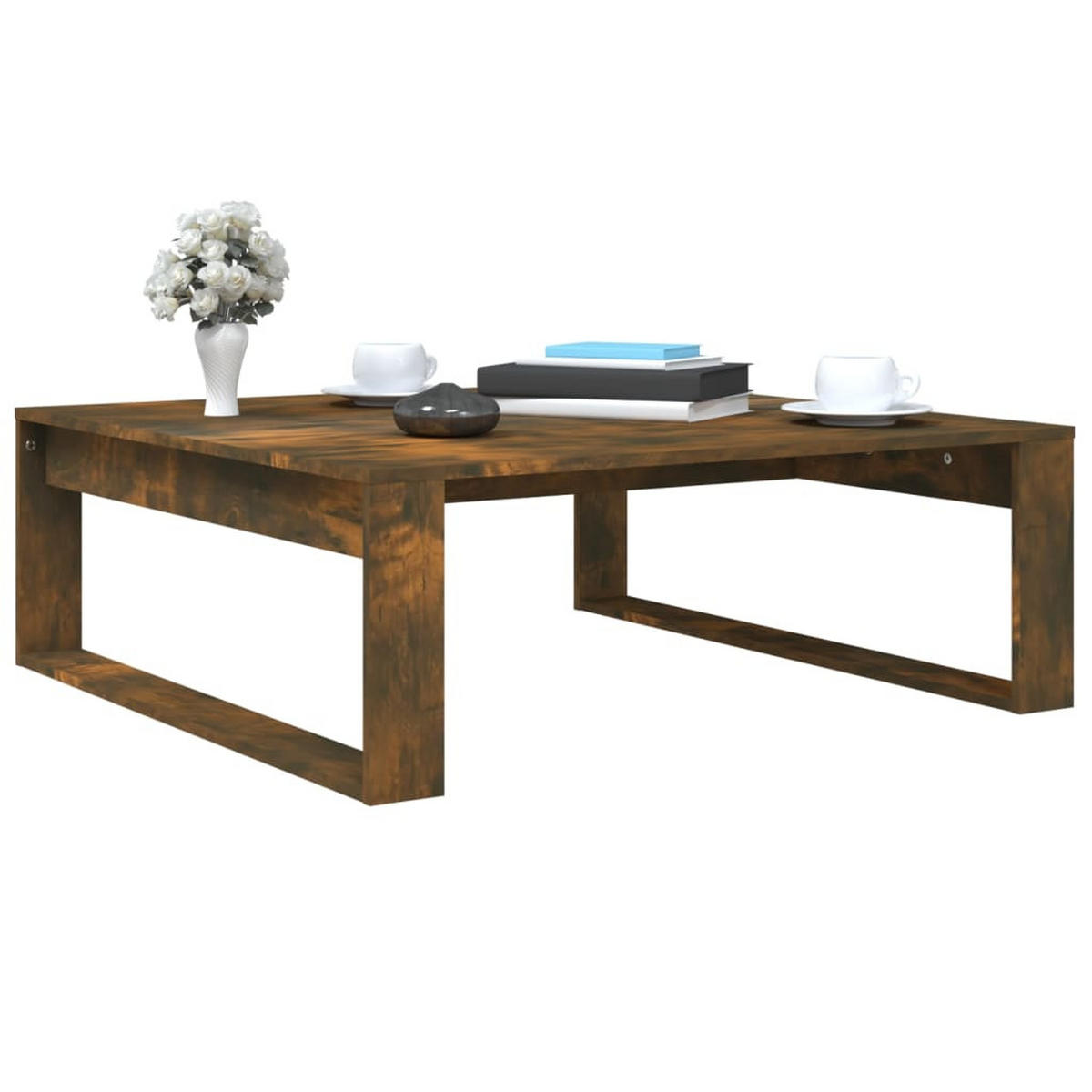 COUCHTISCH Räuchereiche 100x100x35 cm Holzwerkstoff - Braun, Holzwerkstoff (100/100/35cm) - furnicato