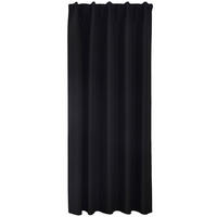 VORHANG BOSTON DARK HxB 175x140 cm Schwarz - Schwarz, Textil (140/175cm) - Gardinenbox