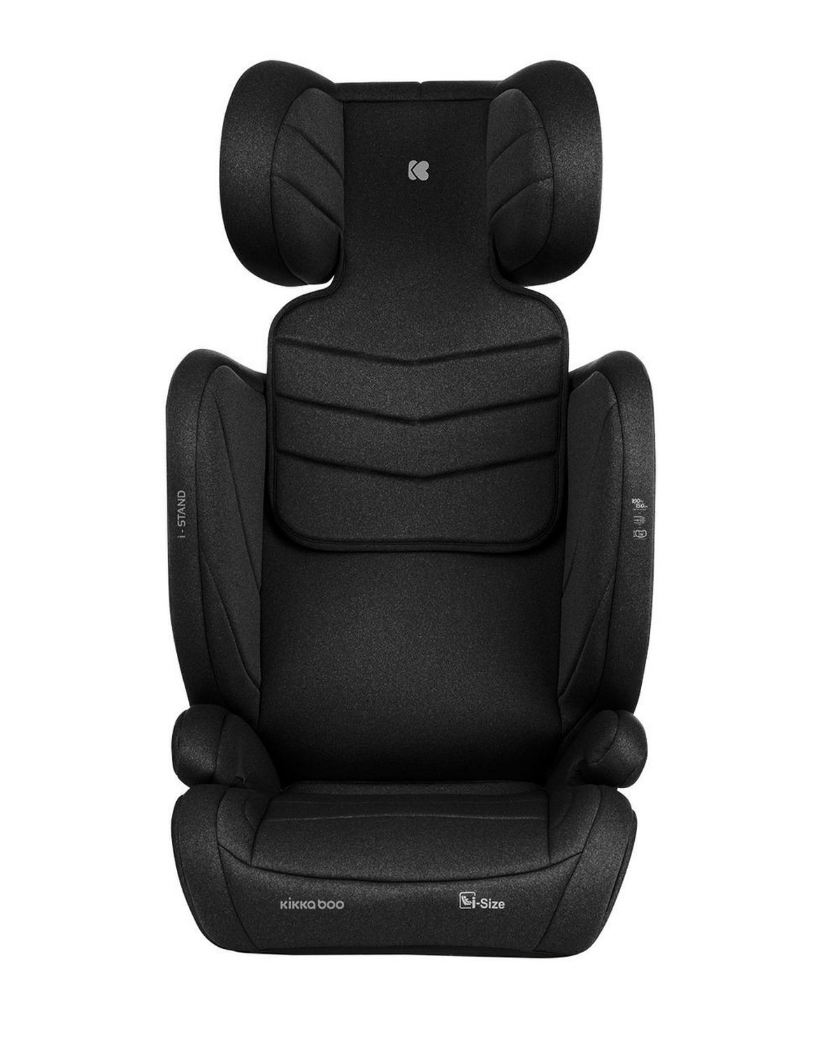 KINDERSITZ i-Stand i-Size schwarz (100 - 150 cm) Gruppe 2/3 verstellbar Isofix - Schwarz, Kunststoff (44/59/45cm) - Kikka boo