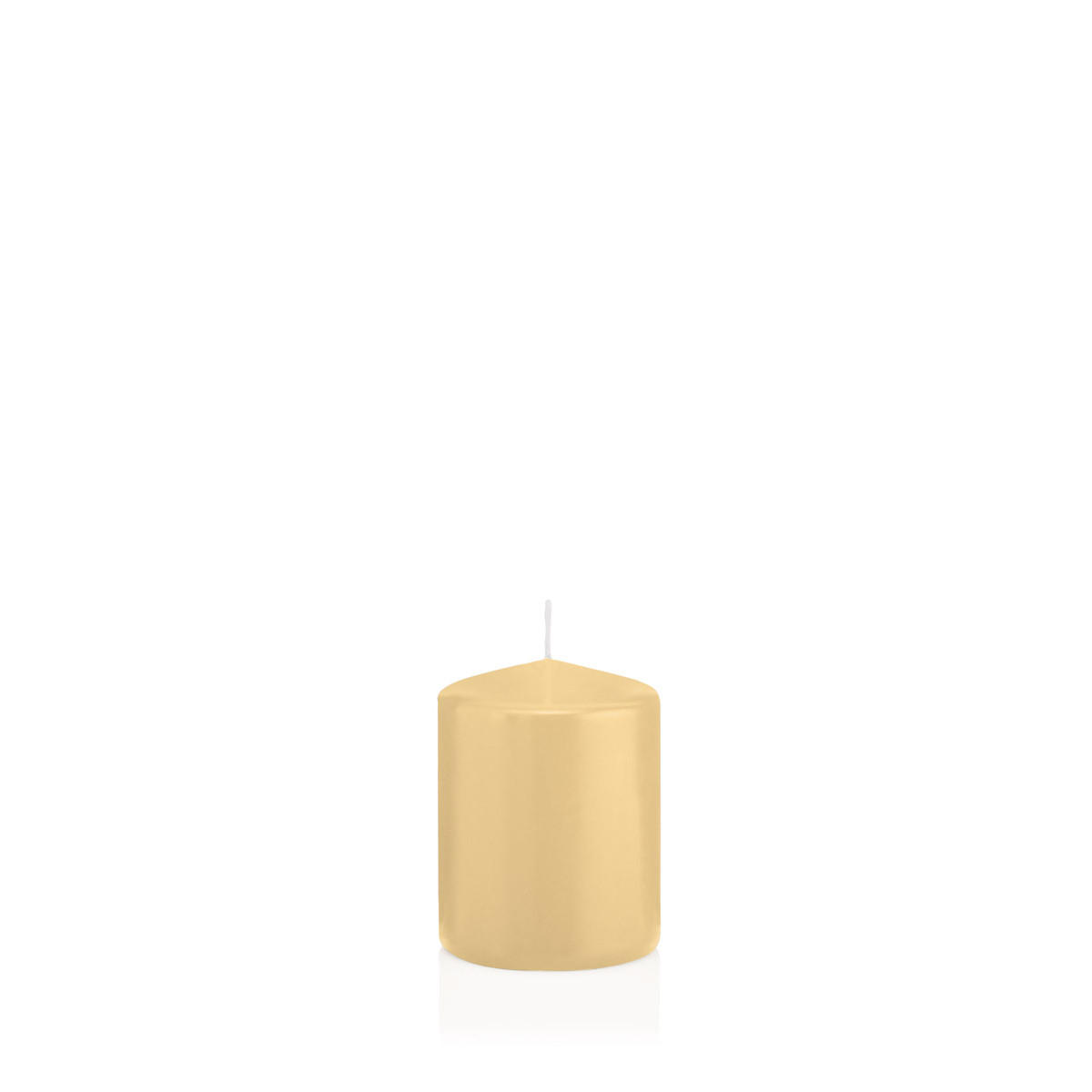 STUMPENKERZEN Champagner Ø 58 x 80 mm, 16 Stück - Champagner, Paraffin (6/8cm) - Wiedemann Kerzen