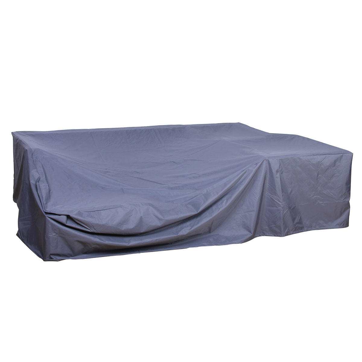 GARTENLOUNGE Set mit Haube - Schwarz, Kunststoff - SVITA