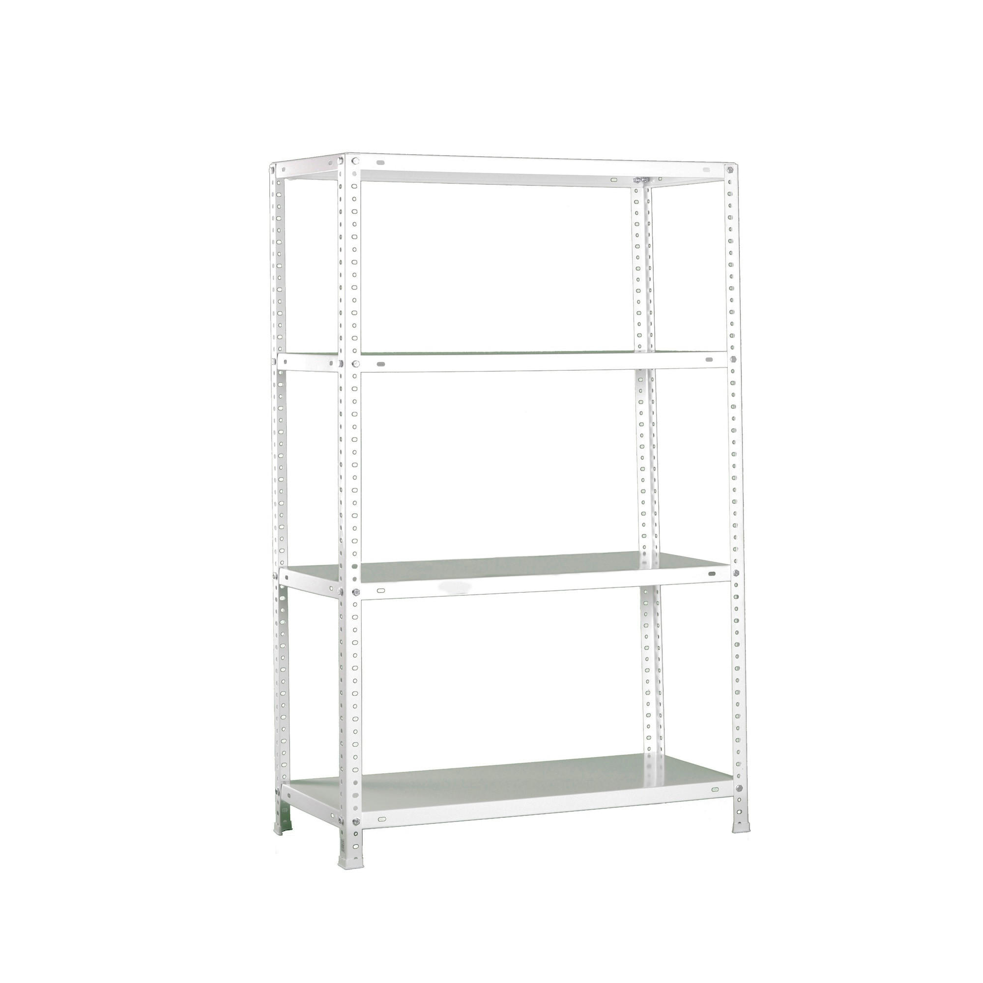 PROREGAL SCHRAUBREGAL Weiß 90cm × 30cm × 150cm