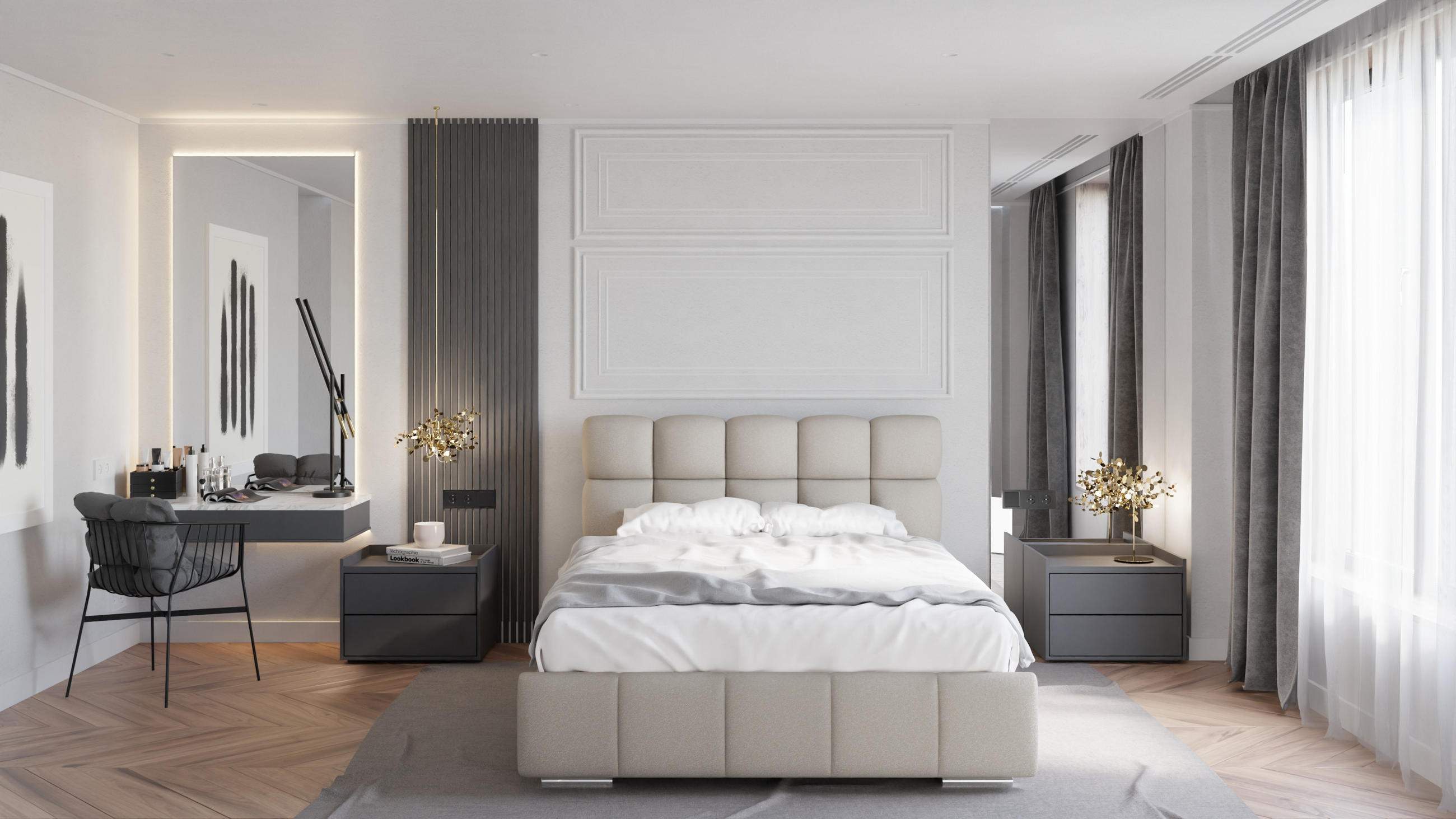 Thumbnail - Panda Möbel Polsterbett, Braun, Holz, Mode, 140x200 cm, Oeko-Tex® Standard 100, Schlafzimmer, Betten, Polsterbetten