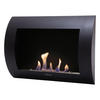 BIOETHANOL-KAMIN Schwarz Wandmodell inklusive 1 L Brennblock - Schwarz, Metall (60/45/14cm) - Purline