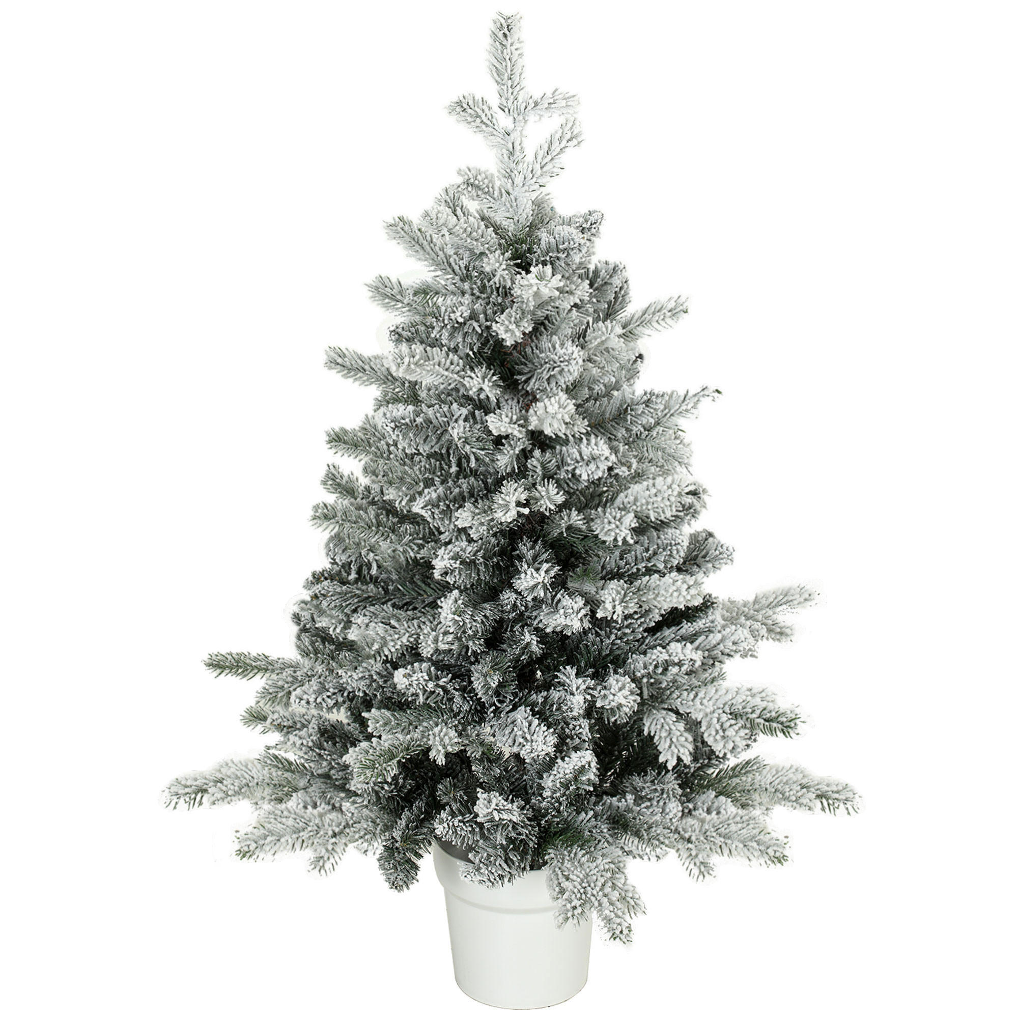 WEIHNACHTSBÄUME Weiß 66.0/66.0/90.0cm - Weiß, Kunststoff (90cm)