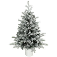 WEIHNACHTSBÄUME Weiß 66.0/66.0/90.0cm - Weiß, Kunststoff (90cm)