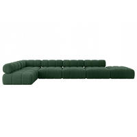 ECKSOFA modulares Sofa Favio-L3 - 475x190x70 cm Grün Cord - Grün, Holzwerkstoff/Textil (475/190cm) - ALTDECOR