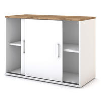AKTENSCHRANK Schiebetürenschrank Allvia / Eiche Tabak - Eiche Wotan, Holz (100/72.5/44cm) - ASSMANN