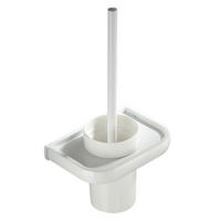 TOILETTENBÜRSTENHALTER – Weiß (17 x 10,5 x 36,5 cm) - Weiß, Metall (19.5/36/13cm)