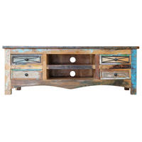TV-BOARD Altholz 140x45x50 mehrfarbig lackiert NATURE OF SPIRIT #01 - Multicolor, Holz (45/50/140cm) - Massivmoebel24