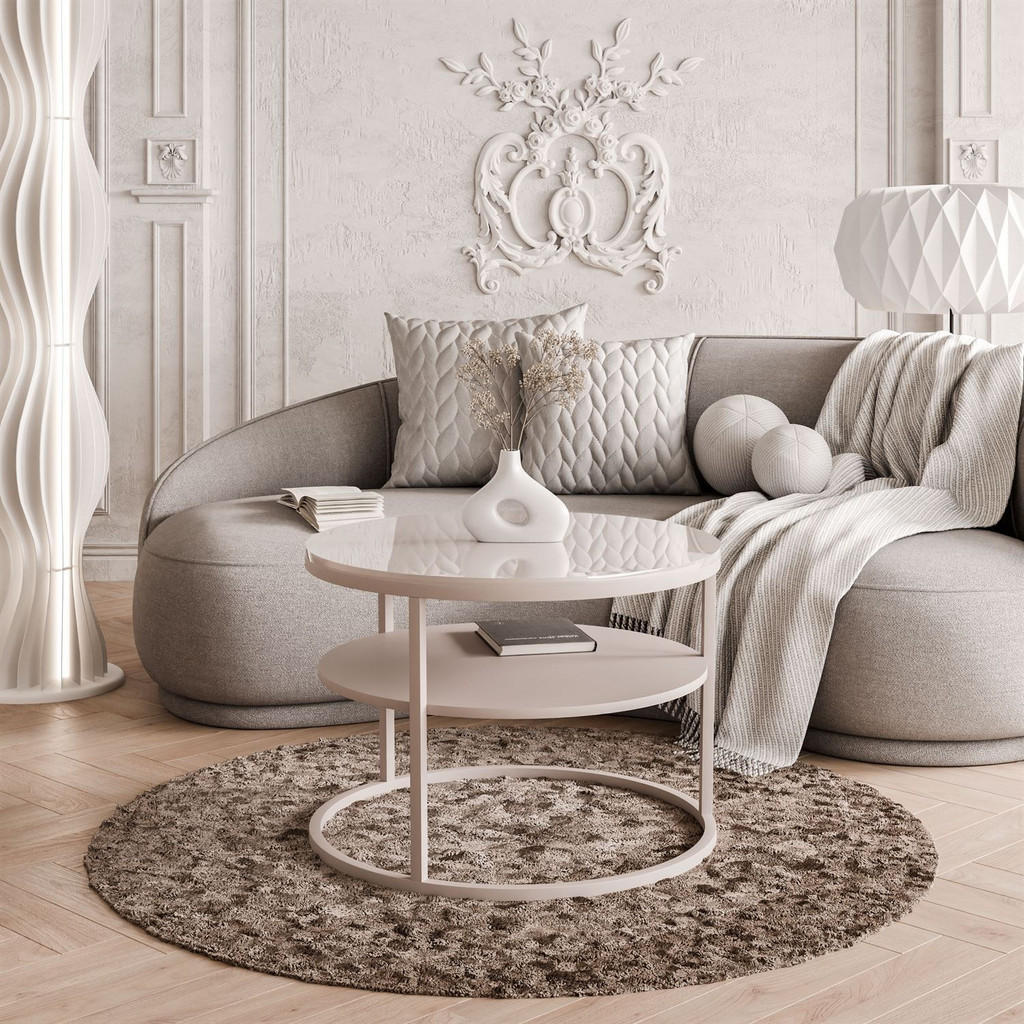 Thumbnail - Lookway Couchtisch, Kaschmir, Holzwerkstoff, 70x49x70 cm, Wohnzimmer, Wohnzimmertische, Couchtische
