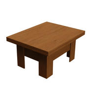 TISCH LONG - Goldfarben, Holzwerkstoff (80/100/53cm) - Meblini