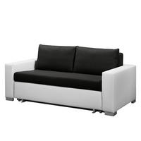 SCHLAFSOFA - Silberfarben/Weiß, Kunststoff/Textil (193/90/90cm) - home24