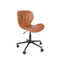 BÜROSTUHL OMG Kunstleder Braun - Braun, Kunststoff (65/76/65cm) - Zuiver