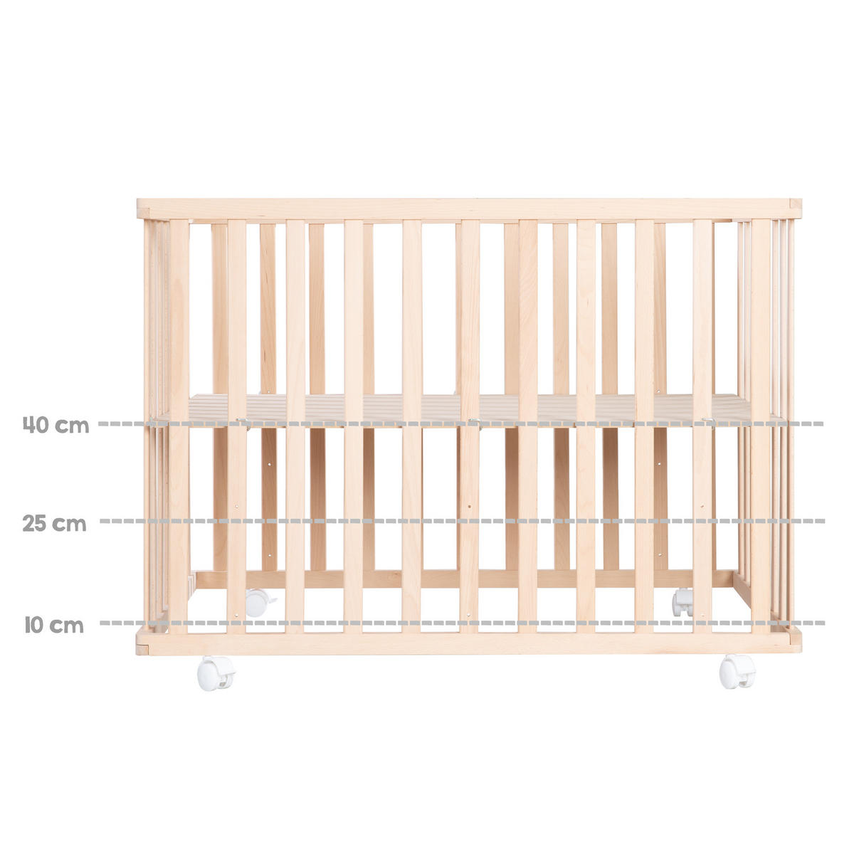 LAUFGITTER 100x100, Little Stars - Naturfarben, Holzwerkstoff (100/72.5/100cm) - Roba