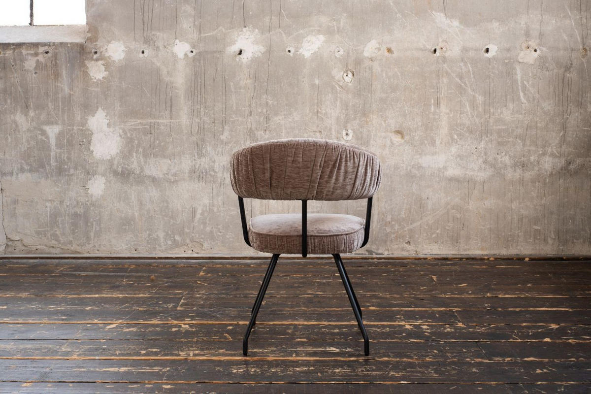 ESSZIMMERSTUHL RUNA Braun Webstoff - Hellbraun/Dunkelbraun, Kunststoff/Textil (60/82/59cm) - KAWOLA