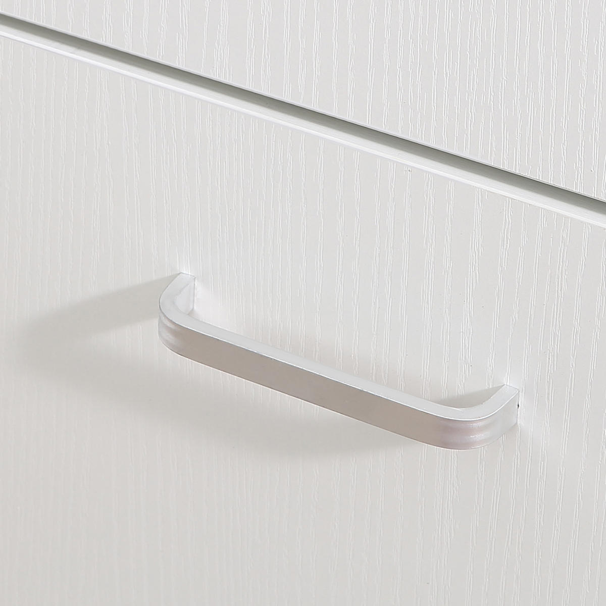 ECKSCHREIBTISCH Weiß drehbar mit Schublade und Schrank 117/82/74 cm - Weiß, Holzwerkstoff (82/117/74cm) - PANGIVO
