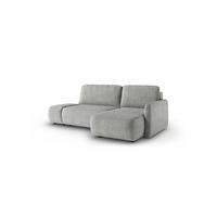ECKSOFA Luka Mit Schlaffunktion - Hellgrau, Holzwerkstoff/Textil (148/229cm) - Fun Möbel