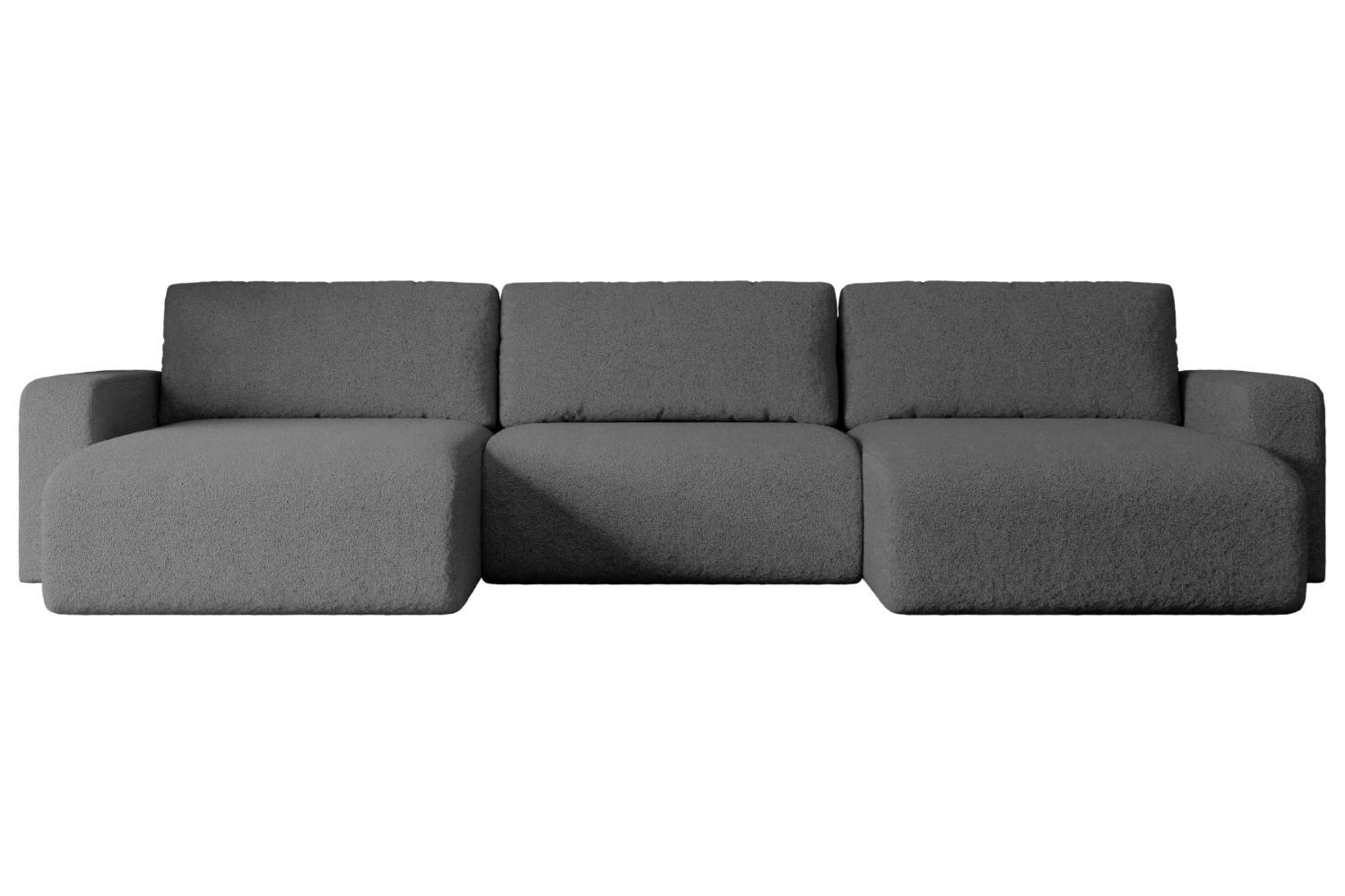 Altdecor Wohnlandschaft Grau 347x83x143 cm