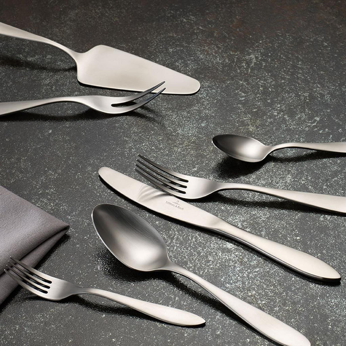 TAFELBESTECK Arthur silber 68-tlg. - Silberfarben, Metall - Villeroy & Boch