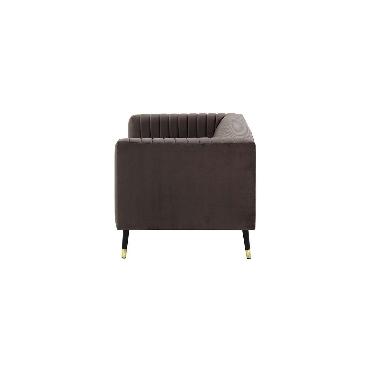 Thumbnail - Slf24 Dreisitzer, Braun, Textil, 3-Sitzer, 201x71x83 cm, Wohnzimmer, Sofas & Couches, Sofas, 3-Sitzer Sofas