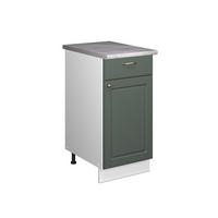 SPODNÍ SKŘÍŇKA PRO DŘEZ/VARNOU DESKU Fame-Line, Zelená zlatá země/Bílá, 40 cm, PD Mramor - bílá/zelená barva, kompozitní dřevo (40/82/60cm) - Vicco