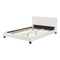 POLSTERBETT Albacete - Weiß, Kunststoff (140/200cm) - Corium