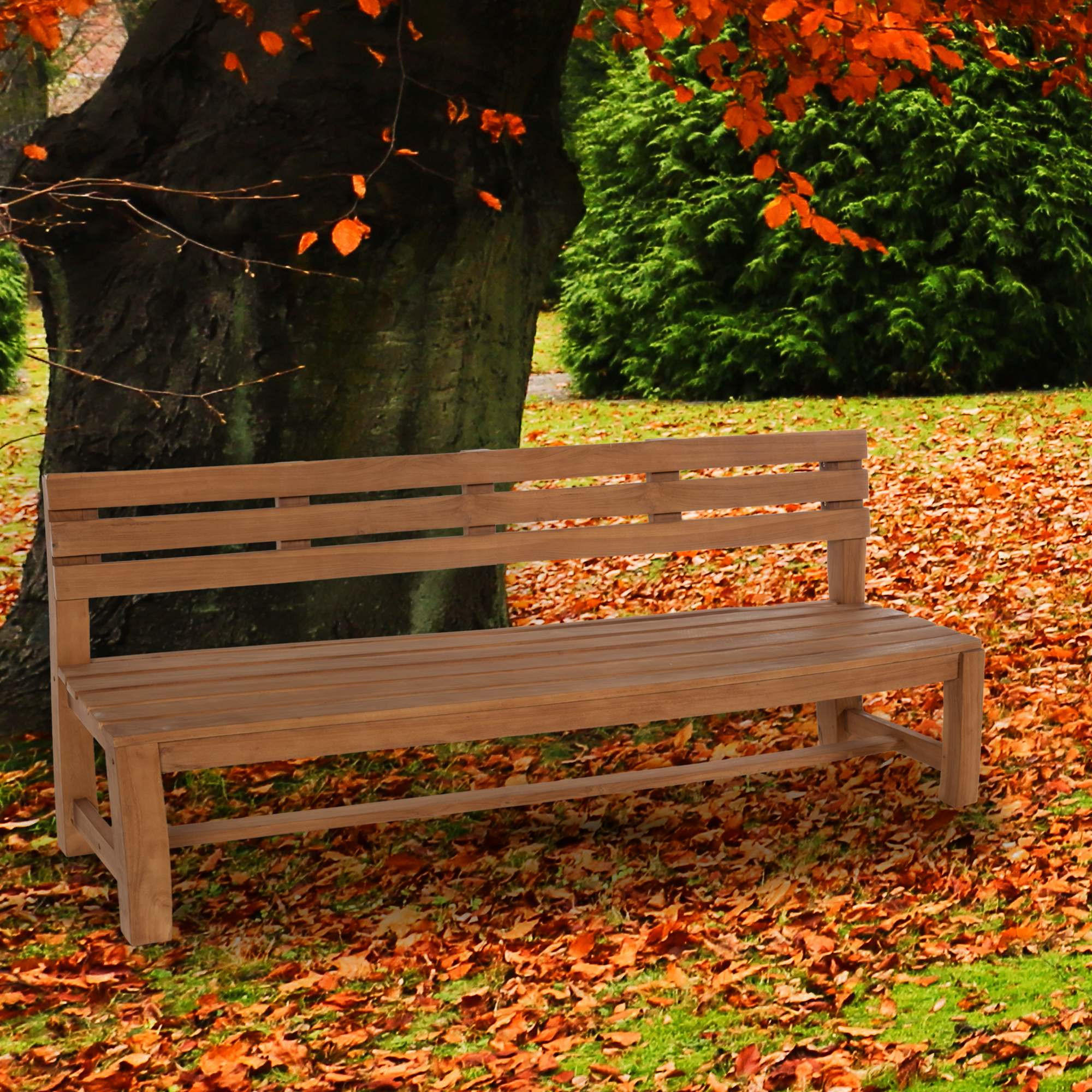 GARTENBANK 240/50 cm Holz teak - Teakfarben, Holz (240/85/50cm) - CLP