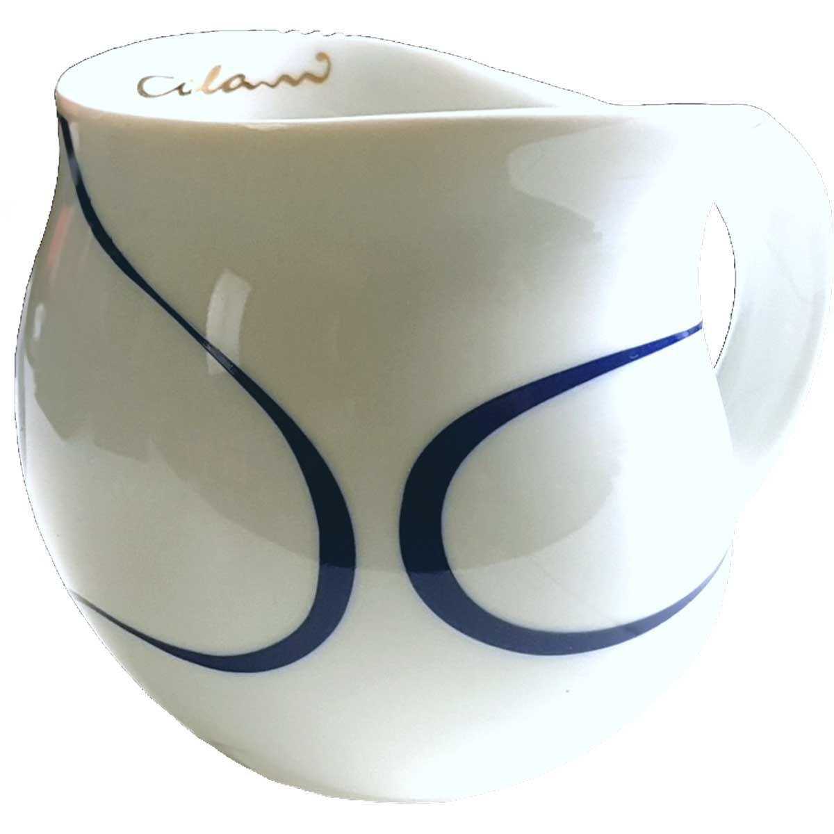 KAFFEEBECHER Loop blue - Goldfarben/Multicolor, Keramik (0.28L) - Luigi Colani Porzellan