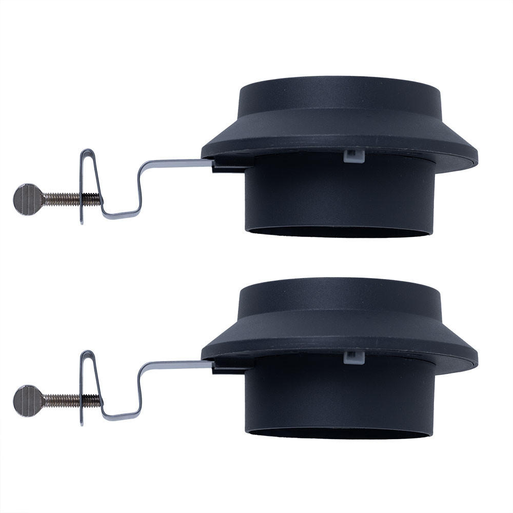 LED AUSSENLEUCHTE Dachrinnenleuchte Anthrazit 2er Set - Anthrazit, Metall (16/11.6/6cm)