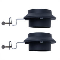 LED AUSSENLEUCHTE Dachrinnenleuchte Anthrazit 2er Set - Anthrazit, Metall (16/11.6/6cm)