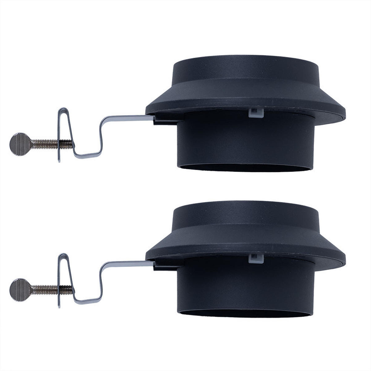 LED AUSSENLEUCHTE Dachrinnenleuchte Anthrazit 2er Set - Anthrazit, Metall (16/11.6/6cm)
