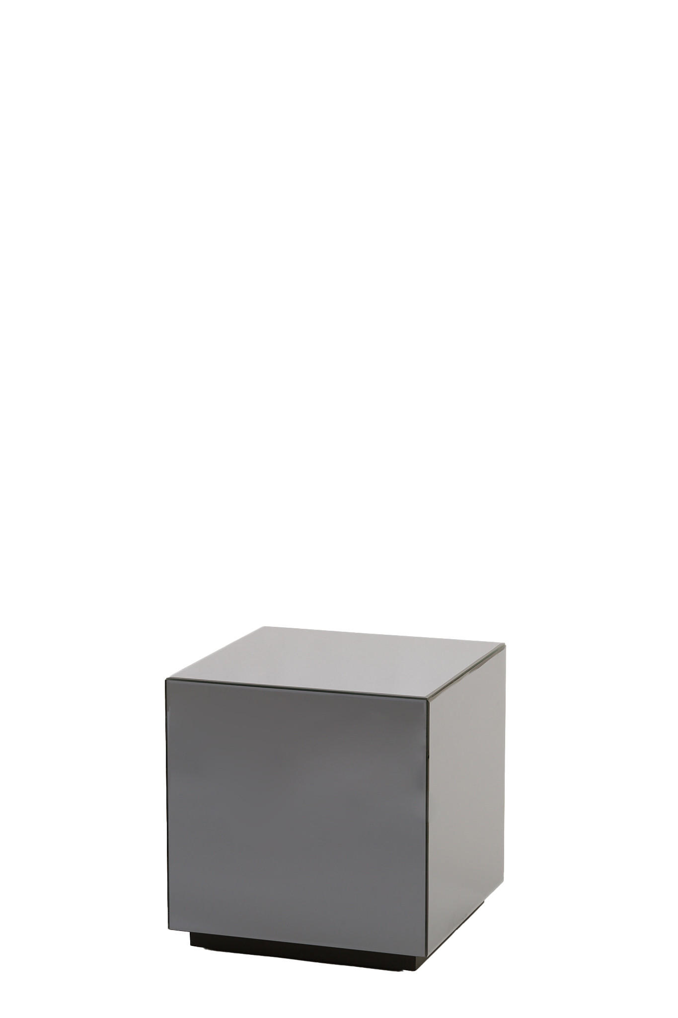 BLUMENSÄULE Daxton Grau 40/40/40 cm - Grau, Glas (40/40/40cm) - Light & Living