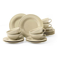 TEESERVICE Beat Color Glaze Sandbeige 18er Set - Beige, Keramik (1/1/1cm) - Seltmann Weiden