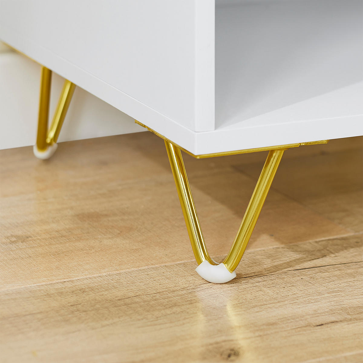 NACHTTISCH Weiß - Weiß, Holzwerkstoff (40/51/40cm) - SoBuy