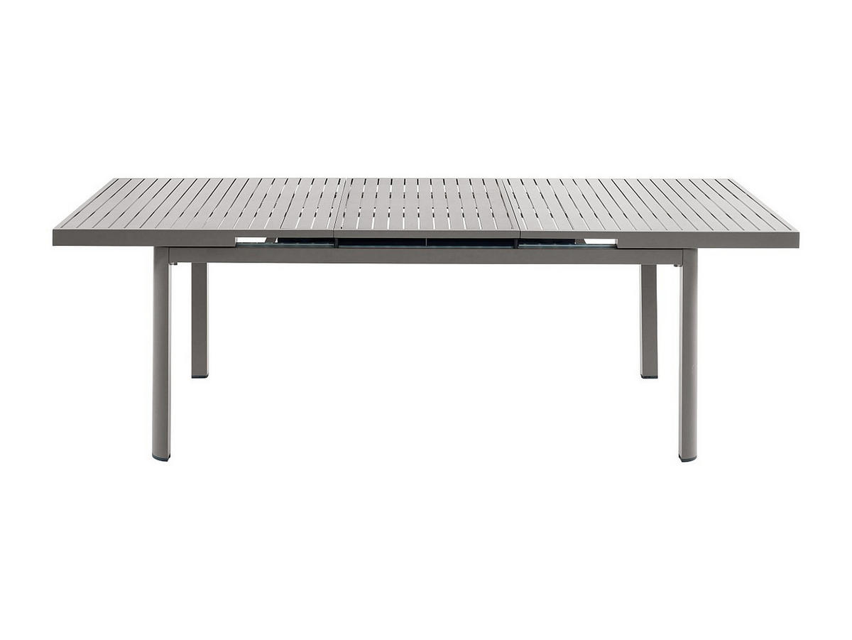 GARTENTISCH - 6 Personen, 8 Personen - Metall - Taupe - Taupe, Metall (100/240/76cm) - Vente-Unique