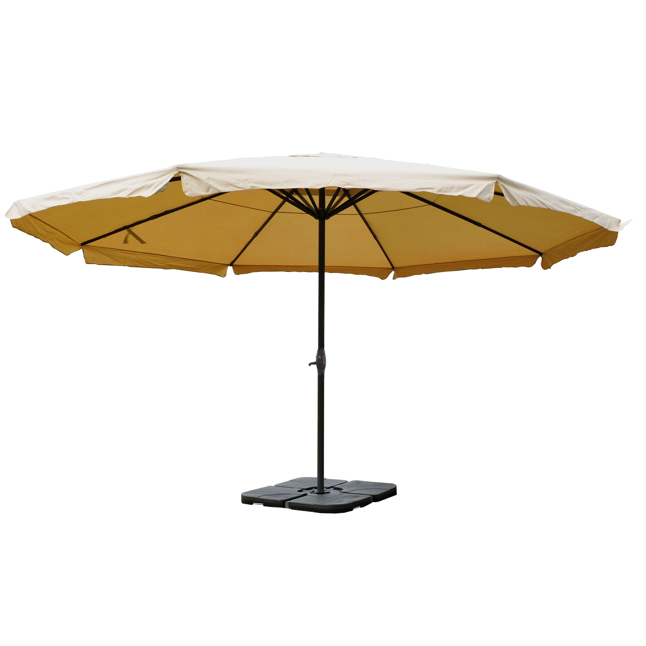 SONNENSCHIRM PRO Cremeweiß - Weiß, Textil (500/500cm) - MCW