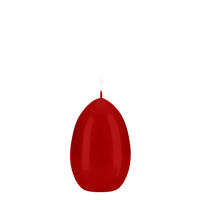 EIKERZEN Klarlack Erdbeere 90 x Ø 60 mm, 6 Stück - Dunkelrot, Paraffin (6/9/9cm) - Kopschitz Kerzen