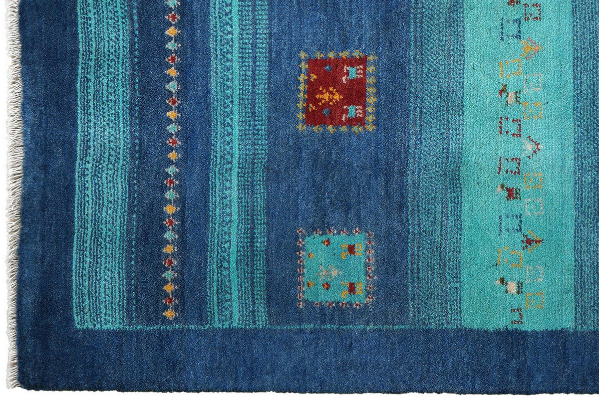 GABBEH-TEPPICH handgeknüpft Sonnat Bunt 193/154 cm Schurwolle - Multicolor, Textil (154/193cm) - Looma