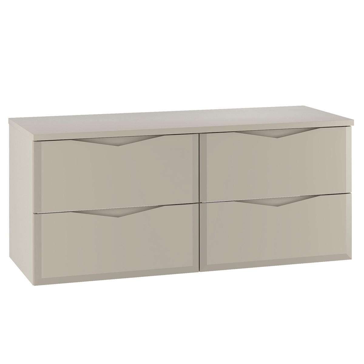 WASCHTISCHUNTERSCHRANK 120.6cm Ellie Kaschmir - Beige, Holzwerkstoff (120.6/52.2/46.5cm) - Petits-meubles