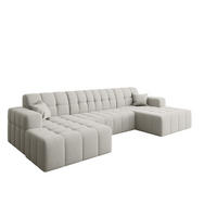 ECKSOFA U-Form Nimes Stoff Portland Weiß - Weiß, Holz/Textil (168/350cm) - Kaiser Möbel