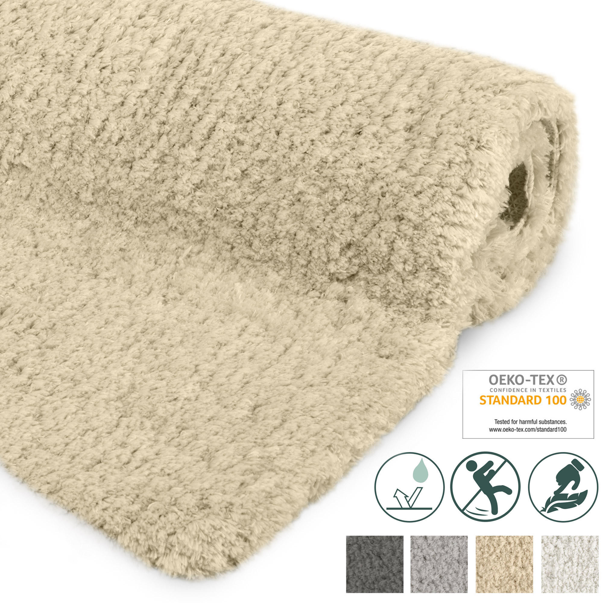 VORLEGER MATTE BeauMare FL 60/100 cm Natur - Naturfarben, Textil (60/100cm) - Beautissu 