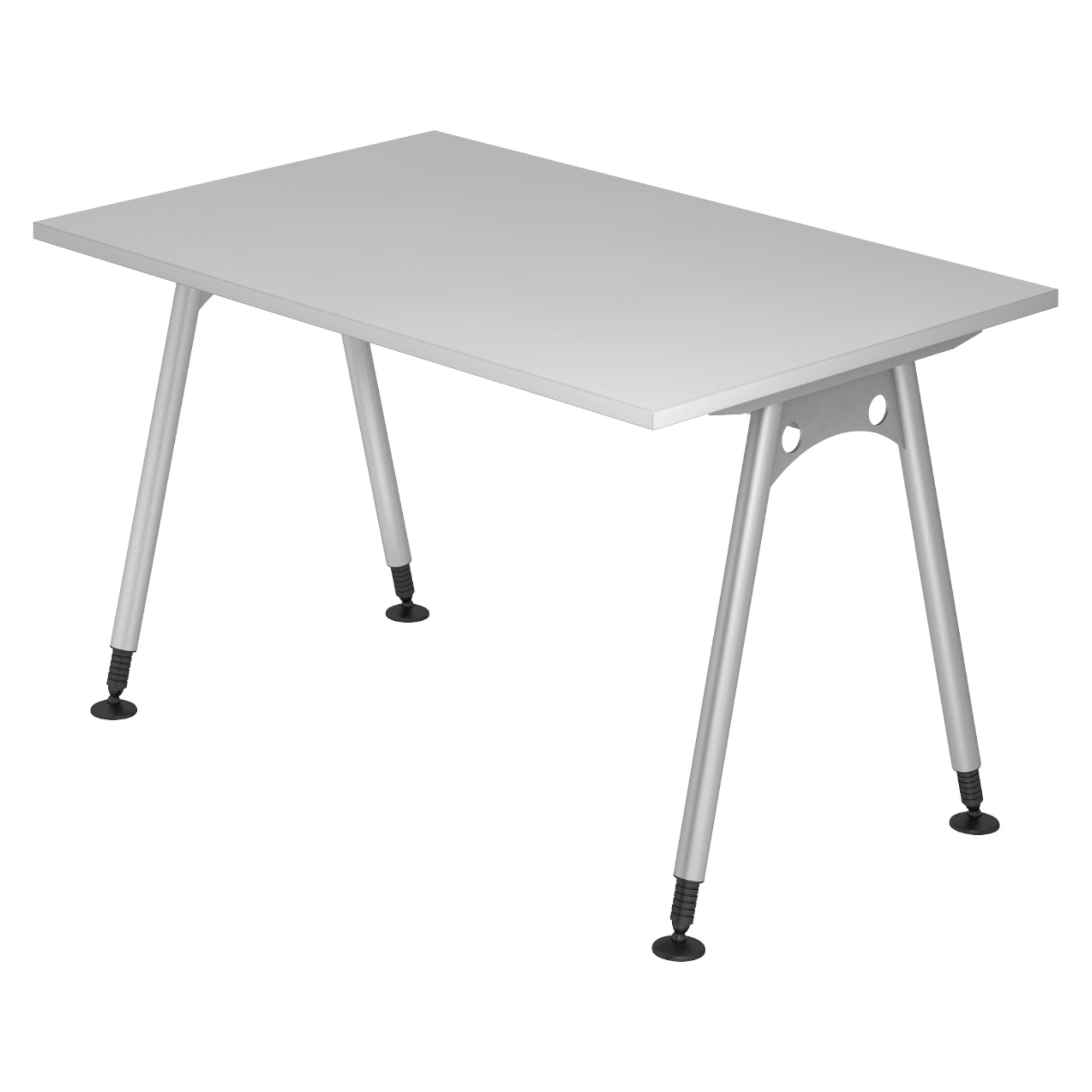 SCHREIBTISCH Serie-A 80/120/72 cm in Grau - Grau, Holzwerkstoff (80/120/72cm) - bümö
