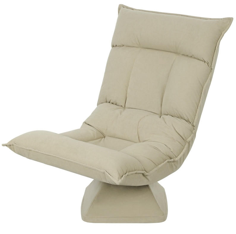 BODENSTUHL drehbar verstellbar Polyester Beige - Beige, Kunststoff (62/95/70cm) - Beauniv