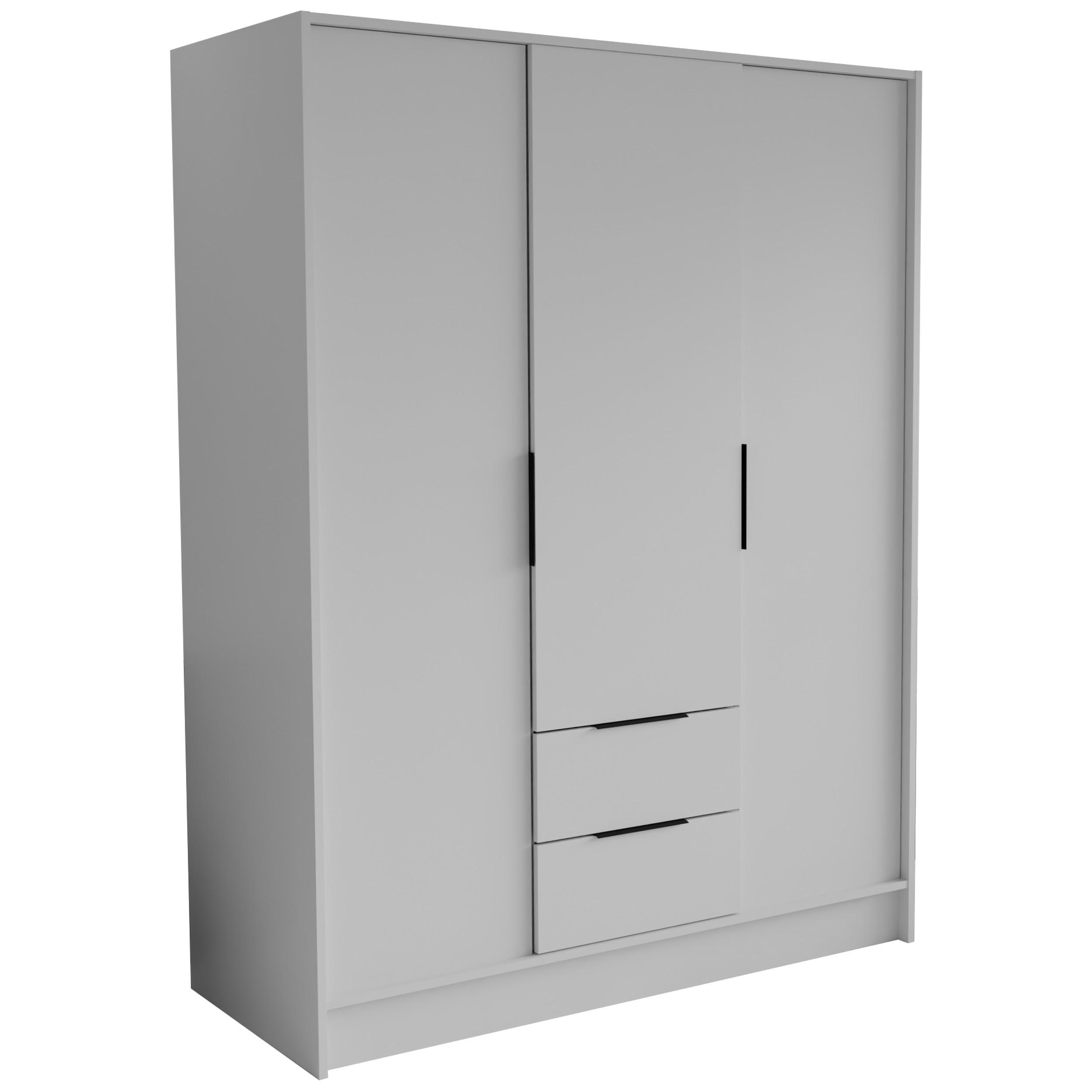 Masseno Drehtürenschrank Weiß 150.5x200x51 cm