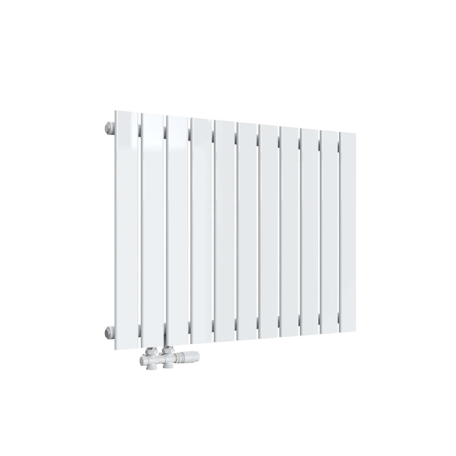 HEIZKÖRPER Flachheizkörper Weiß 63/85/4,9 cm - Weiß, Metall (85/63/4.9cm) - EMKE