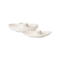 EIERBECHER New Cottage Basic weiß 15 x 11 cm 4er Set - Weiß, Keramik (11.3/2.9/15.3cm) - Villeroy & Boch