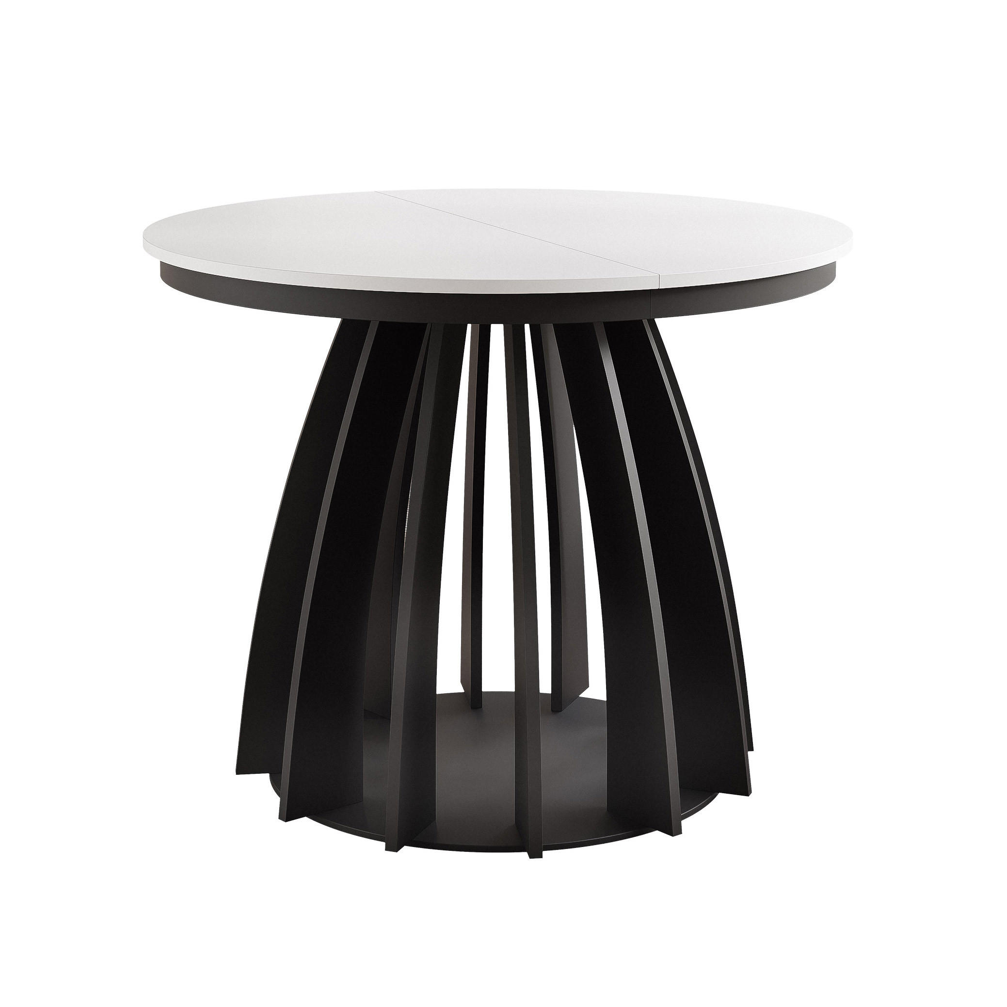 Idohome Ausziehtisch Schwarz 100x76x100 cm